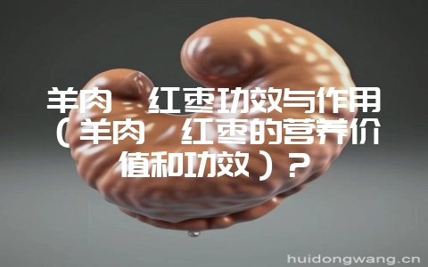 羊肉炖红枣功效与作用(羊肉炖红枣的营养价值和功效)?-会东网