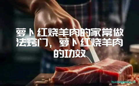萝卜红烧羊肉的家常做法窍门,萝卜红烧羊肉的功效插图 萝卜红烧羊肉的家常做法窍门,萝卜红烧羊肉的功效插图