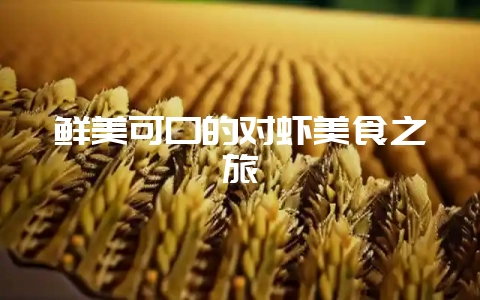 鲜美可口的对虾美食之旅-会东网