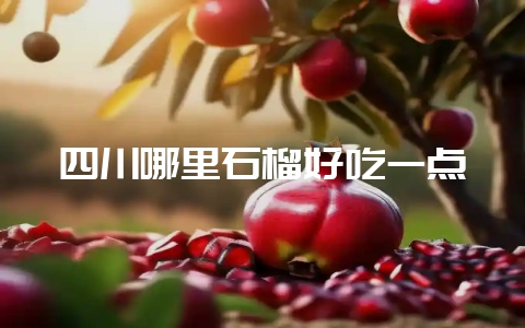 四川哪里石榴好吃一点插图 四川哪里石榴好吃一点插图