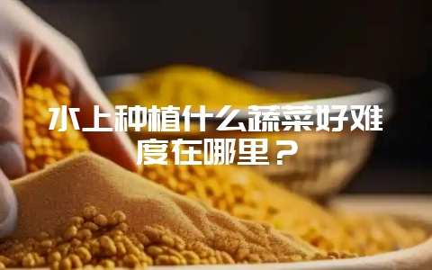 水上种植什么蔬菜好难度在哪里？-会东网