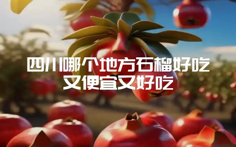 四川哪个地方石榴好吃又便宜又好吃-会东网