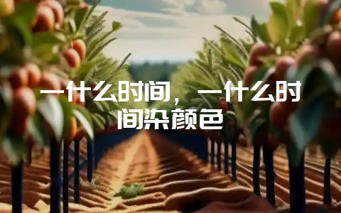 一什么时间，一什么时间染颜色-会东网