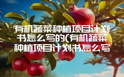 有机蔬菜种植项目计划书怎么写的(有机蔬菜种植项目计划书怎么写的啊)-会东网