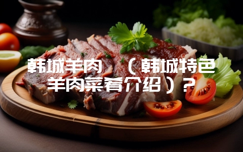 韩城羊肉鹇（韩城特色羊肉菜肴介绍）？-会东网