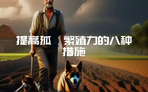 提高狐貉繁殖力的八种措施-会东网