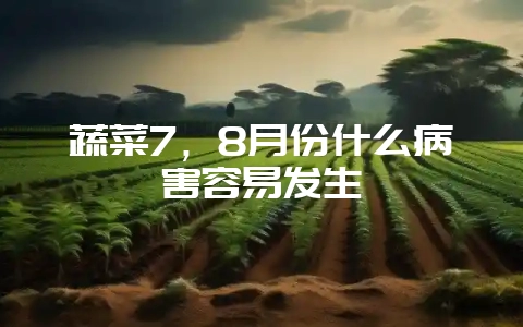 蔬菜7,8月份什么病害容易发生-会东网