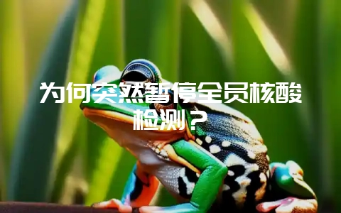 为何突然暂停全员核酸检测？-会东网