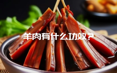 羊肉有什么功效?插图 羊肉有什么功效?插图