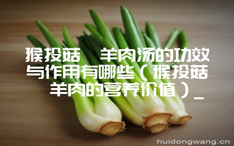 猴头菇炖羊肉汤的功效与作用有哪些(猴头菇炖羊肉的营养价值)_-会东网