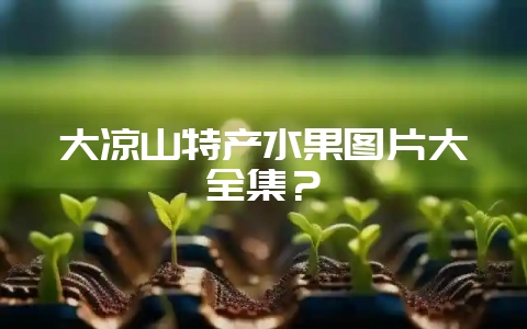大凉山特产水果图片大全集？-会东网