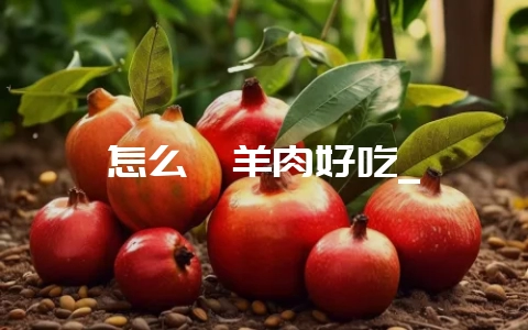 怎么焖羊肉好吃_-会东网