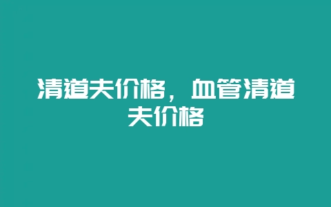 清道夫价格，血管清道夫价格-会东网