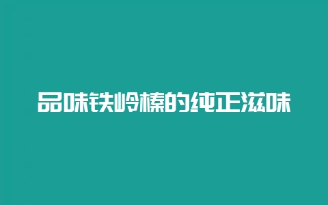 品味铁岭榛的纯正滋味-会东网