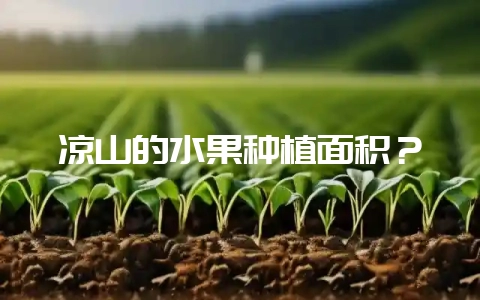 凉山的水果种植面积？-会东网
