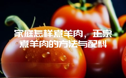 家庭怎样煮羊肉，正宗煮羊肉的方法与配料-会东网