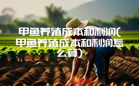 甲鱼养殖成本和利润(甲鱼养殖成本和利润怎么算)-会东网