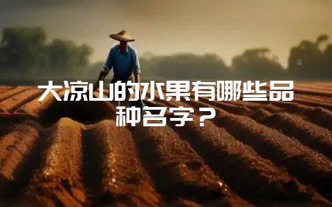 大凉山的水果有哪些品种名字？-会东网
