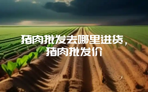 猪肉批发去哪里进货，猪肉批发价-会东网