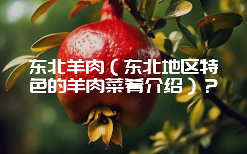 东北羊肉(东北地区特色的羊肉菜肴介绍)?-会东网