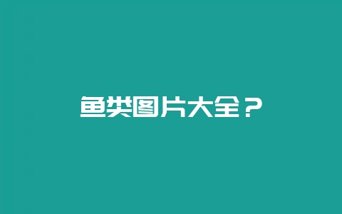 鱼类图片大全？-会东网
