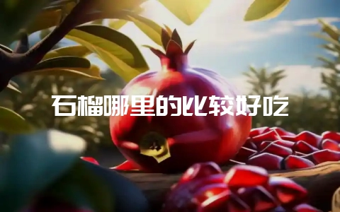 石榴哪里的比较好吃-会东网