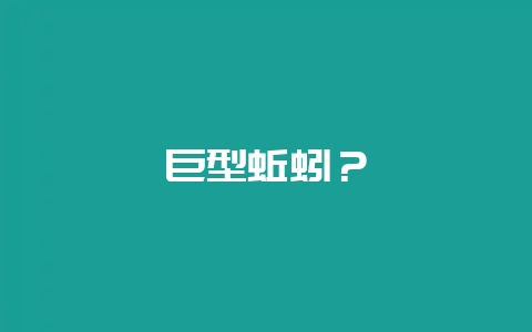 巨型蚯蚓？-会东网