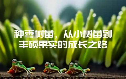 种枣树苗，从小树苗到丰硕果实的成长之路-会东网