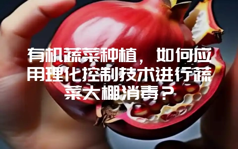 有机蔬菜种植，如何应用理化控制技术进行蔬菜大棚消毒？-会东网