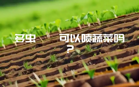 多虫螨腈可以喷蔬菜吗？-会东网