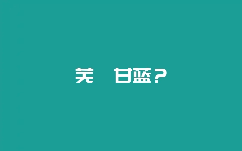 芜菁甘蓝？-会东网