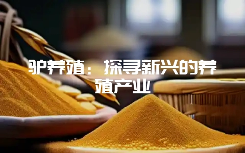 驴养殖：探寻新兴的养殖产业-会东网