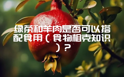 绿茶和羊肉是否可以搭配食用（食物相克知识）？-会东网