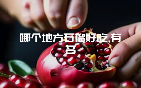 哪个地方石榴好吃,有名插图 哪个地方石榴好吃,有名插图