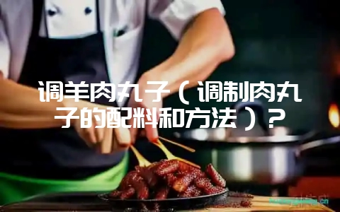 调羊肉丸子(调制肉丸子的配料和方法)?插图 调羊肉丸子(调制肉丸子的配料和方法)?插图