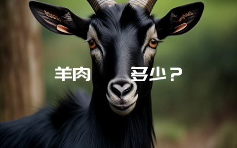 羊肉嘌呤多少?插图 羊肉嘌呤多少?插图