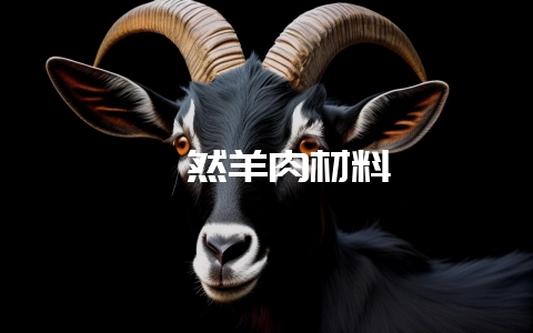 孜然羊肉材料-会东网