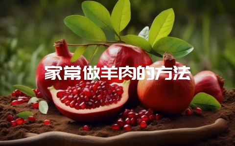 家常做羊肉的方法-会东网