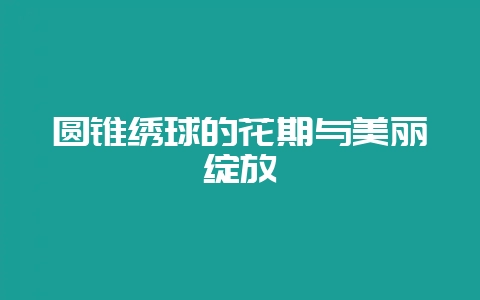 圆锥绣球的花期与美丽绽放-会东网