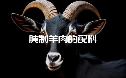 腌制羊肉的配料-会东网