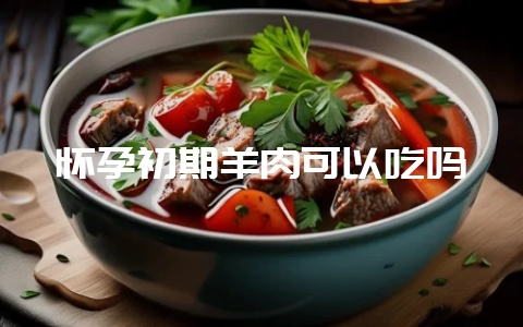 怀孕初期羊肉可以吃吗-会东网