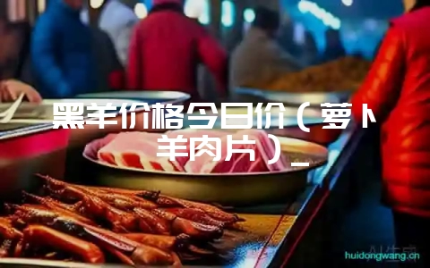 黑羊价格今日价(萝卜炖羊肉片)_-会东网