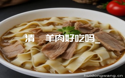 清炖羊肉好吃吗_-会东网
