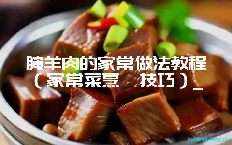 腌羊肉的家常做法教程(家常菜烹饪技巧)_插图 腌羊肉的家常做法教程(家常菜烹饪技巧)_插图