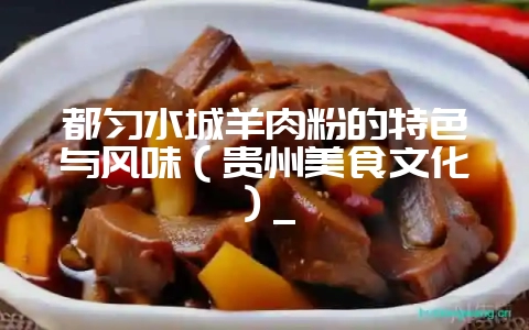 都匀水城羊肉粉的特色与风味(贵州美食文化)_-会东网
