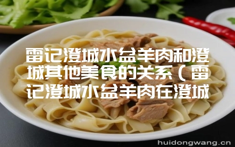 雷记澄城水盆羊肉和澄城其他美食的关系(雷记澄城水盆羊肉在澄城-会东网