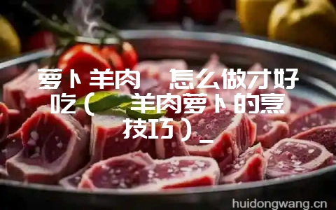 萝卜羊肉煲怎么做才好吃（煲羊肉萝卜的烹饪技巧）_-会东网