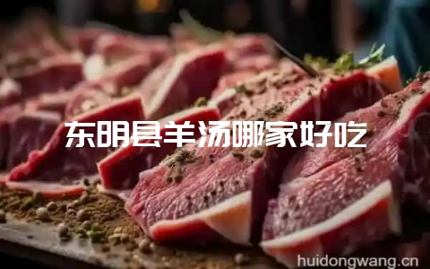 东明县羊汤哪家好吃-会东网