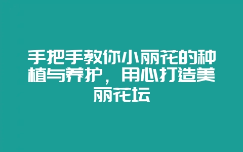 手把手教你小丽花的种植与养护，用心打造美丽花坛-会东网