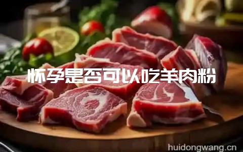怀孕是否可以吃羊肉粉-会东网